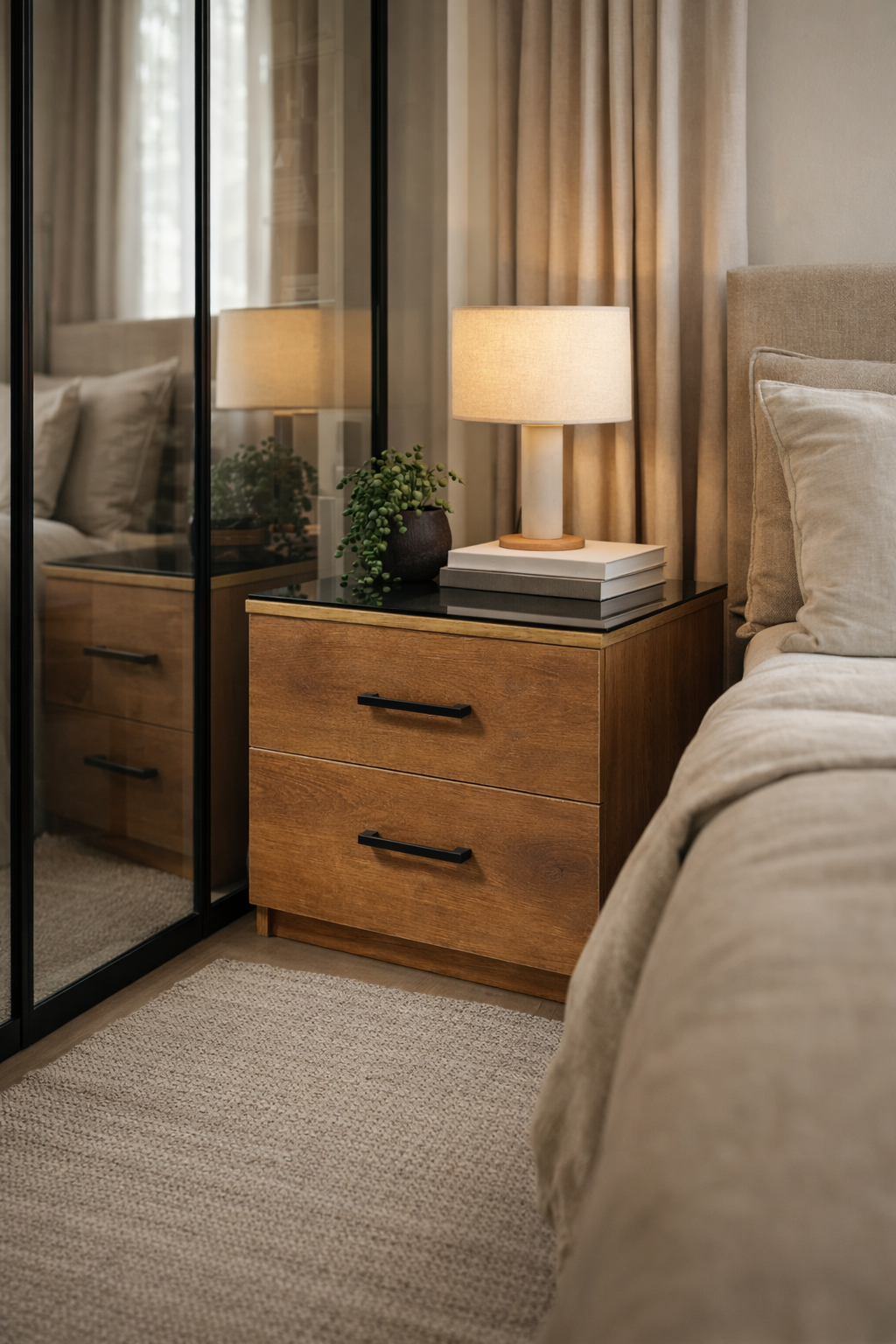 The Noiré Edge Nightstand